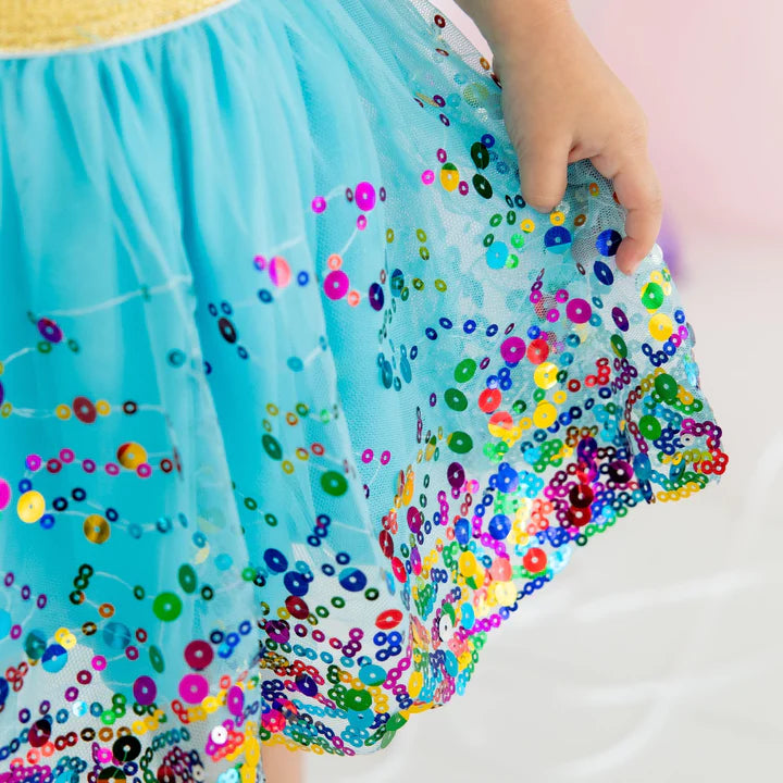 Birthday Party Girls Clothing Tutu Skirt Blue Confetti