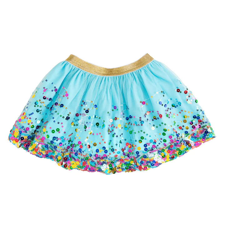 Girls Clothing Tutu Skirt Blue Confetti